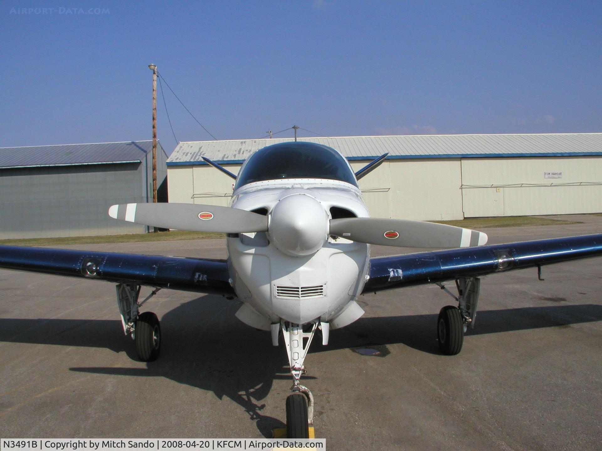 N3491B, 1954 Beech E35 C/N D-3711, Parked on the ramp at ASI Jet Center.