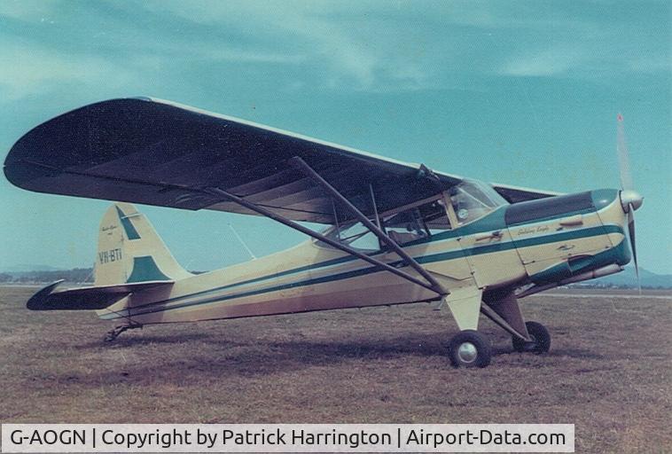 G-AOGN, 1955 Auster J-5R Alpine C/N 3301, registered VH-BTI in Photo now VH-AOG (ex G-AOGN) Owned by myself