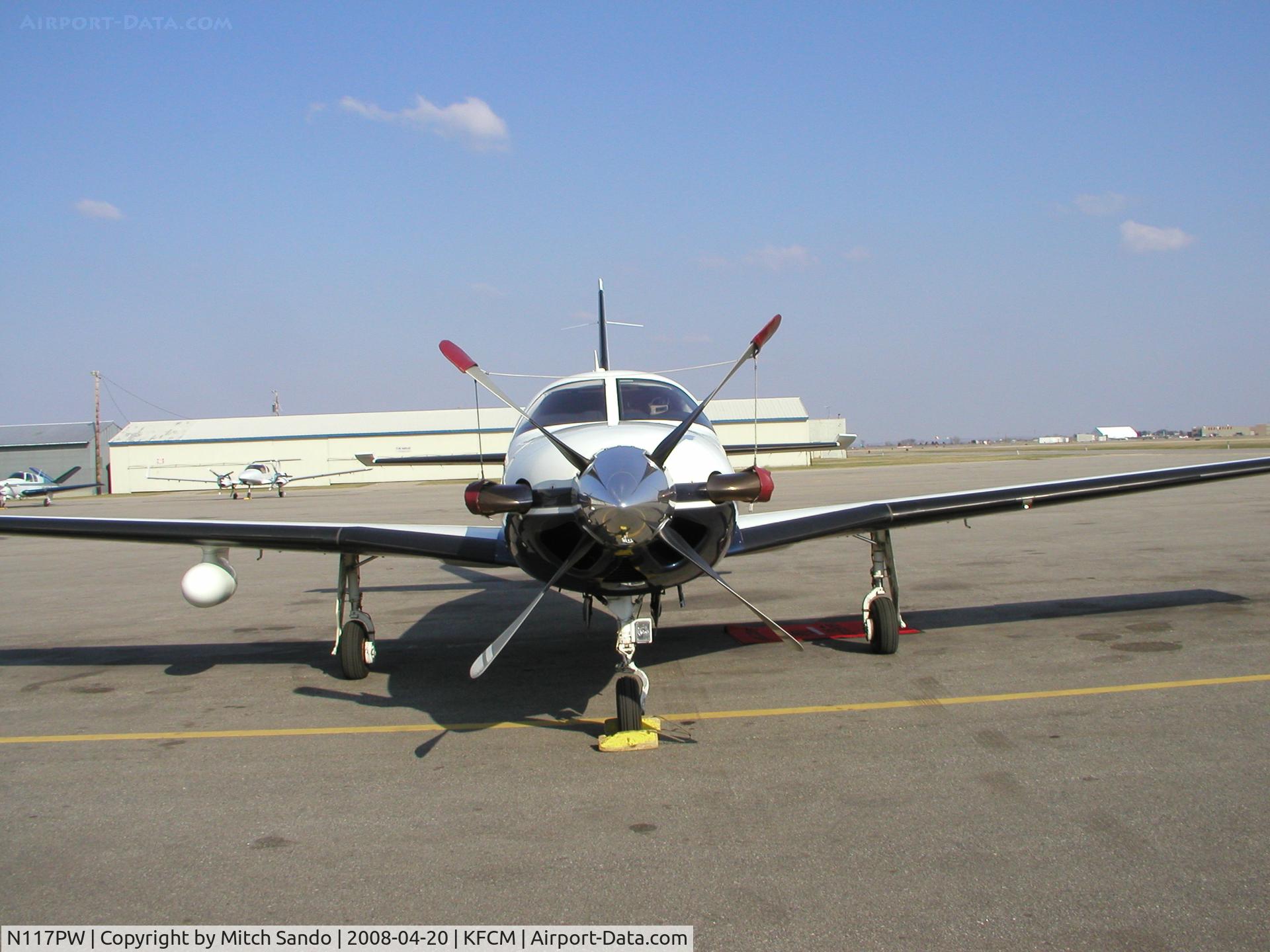N117PW, 2001 Piper PA-46-500TP Malibu Meridian C/N 4697030, Parked on the ramp at ASI Jet Center.