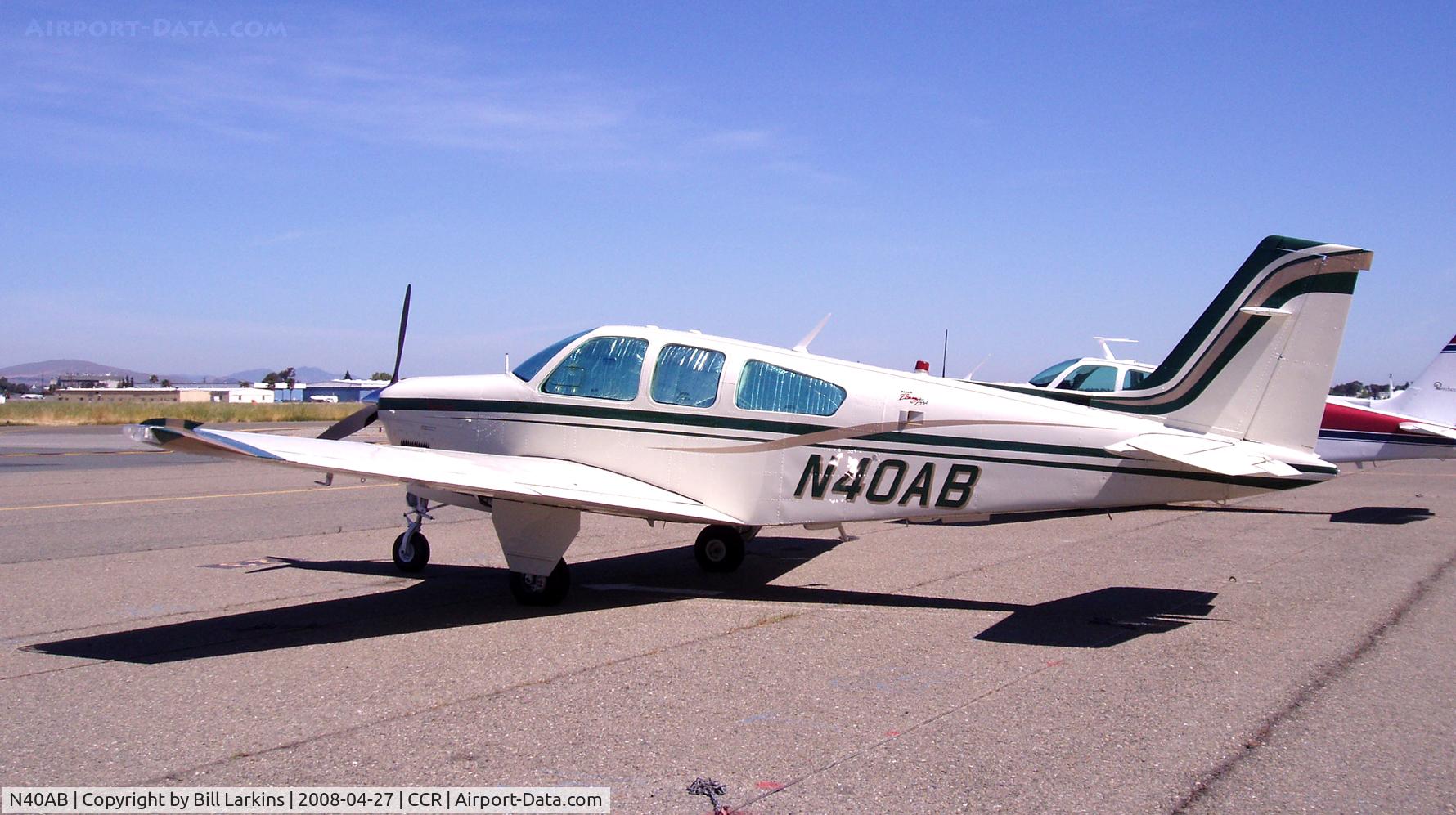 N40AB, 1983 Beech F33A Bonanza C/N CE-1020, In for BPPP 2008