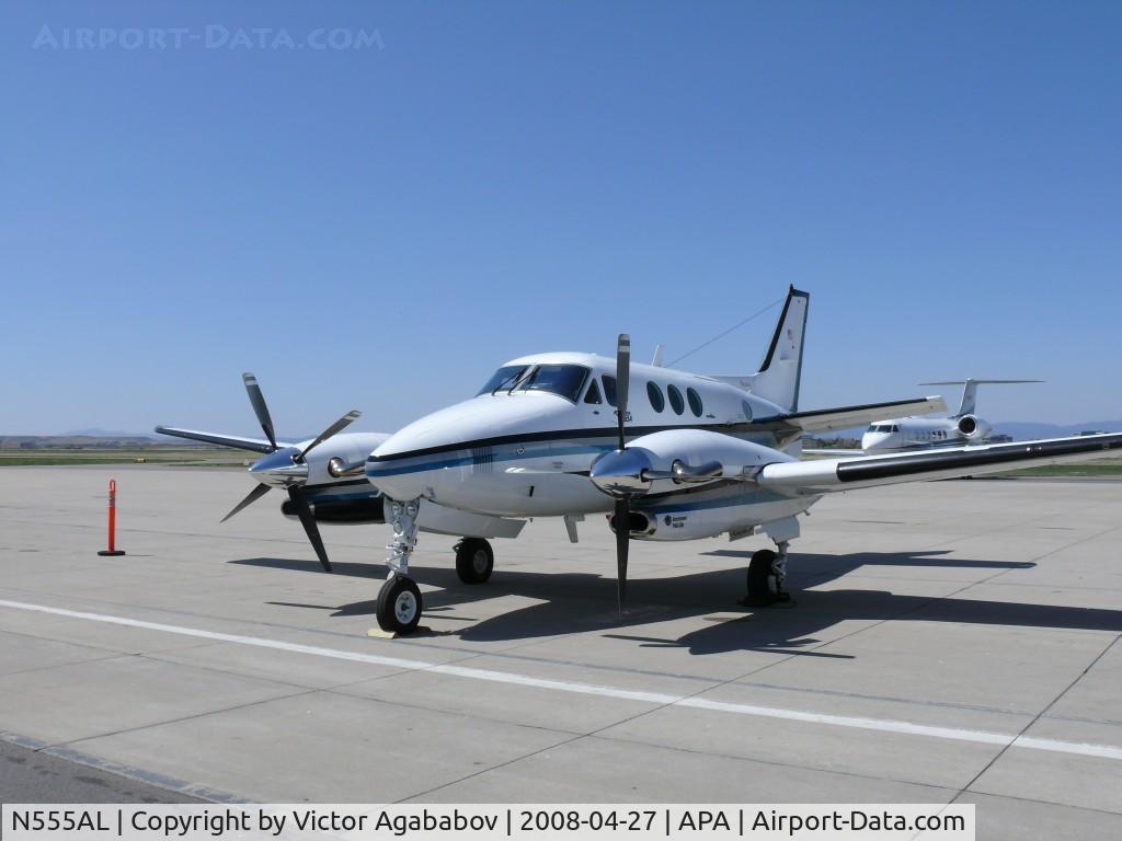 N555AL, 1990 Raytheon Aircraft Company C90A C/N LJ-1268, Parked at Centennial