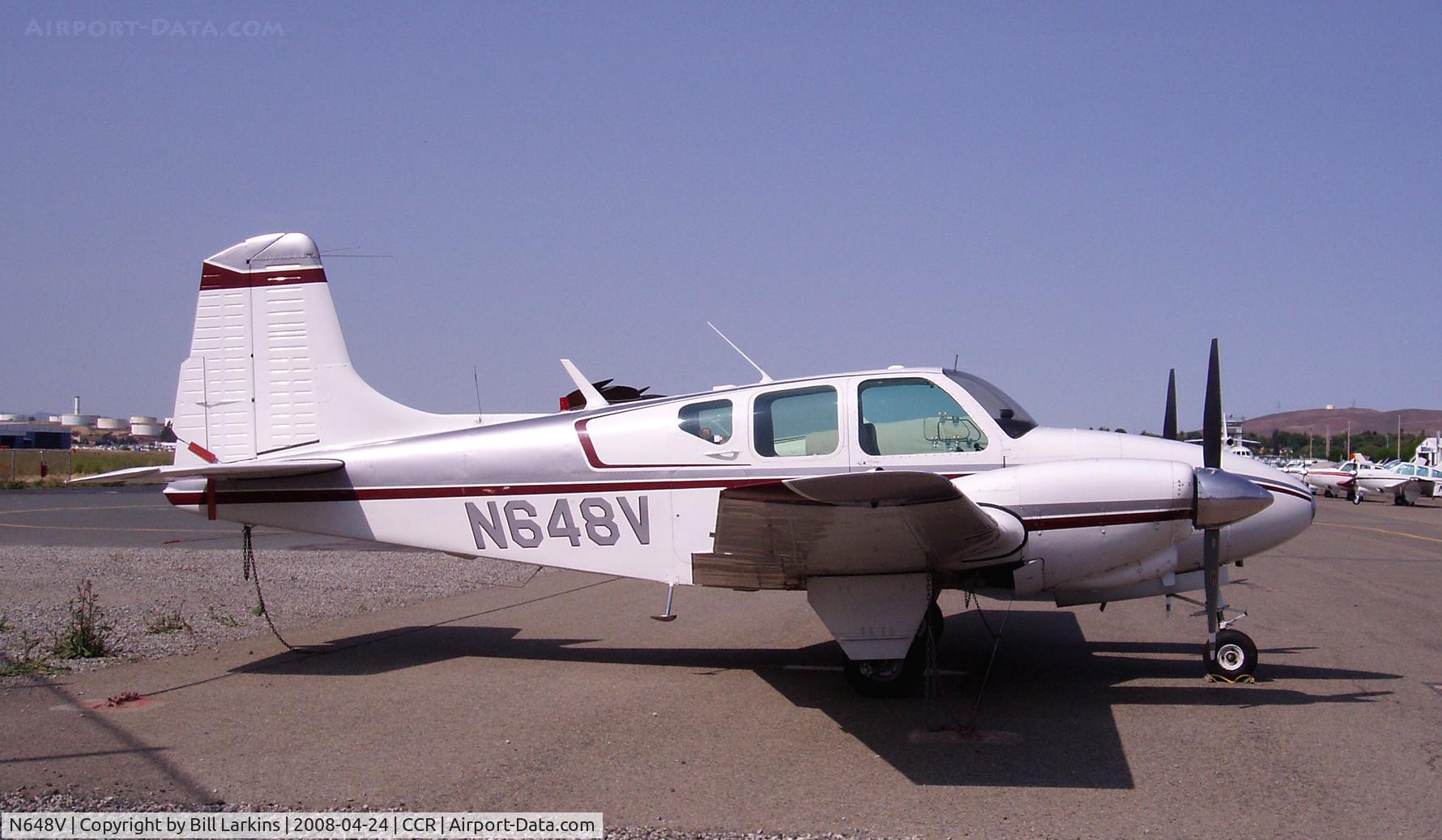 N648V, 1960 Beech B95 Travel Air C/N TD-340, In for BPPP 2008
