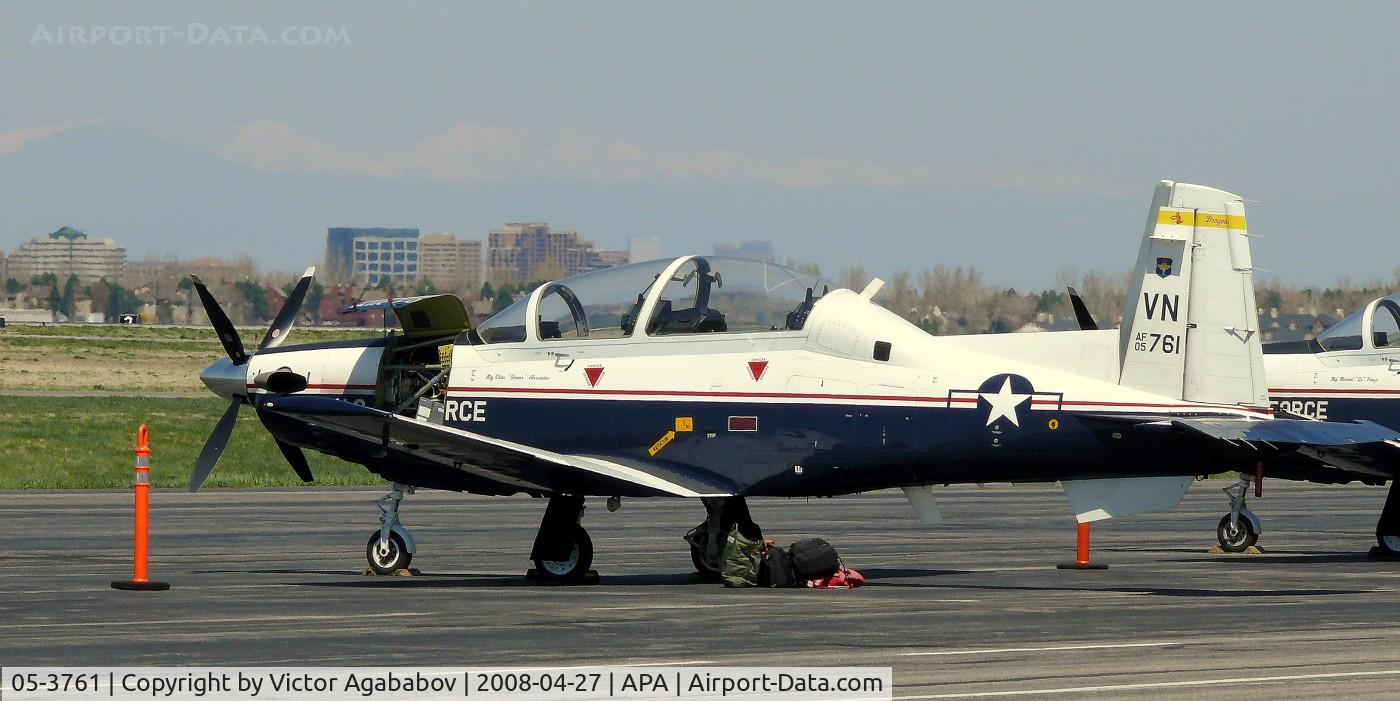 05-3761, Raytheon T-6A Texan II C/N PT-313, Preparing for departure...
