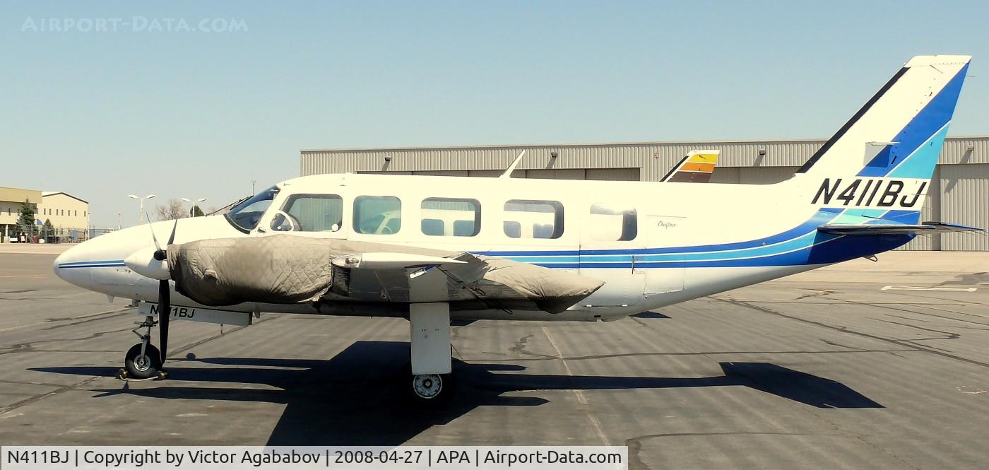 N411BJ, 1979 Piper PA-31-350 Chieftain C/N 317952043, At Centennial