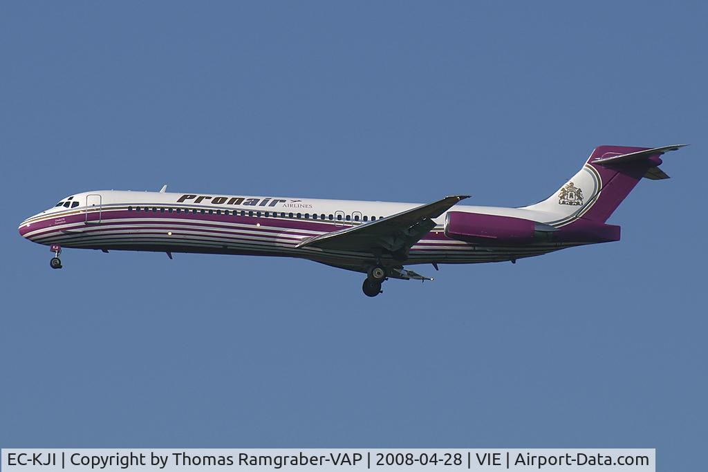 EC-KJI, 1990 McDonnell Douglas MD-87 (DC-9-87) C/N 49836, Pronair Airlines MDD MD87