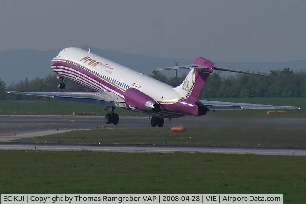 EC-KJI, 1990 McDonnell Douglas MD-87 (DC-9-87) C/N 49836, Pronair Airlines MDD MD87