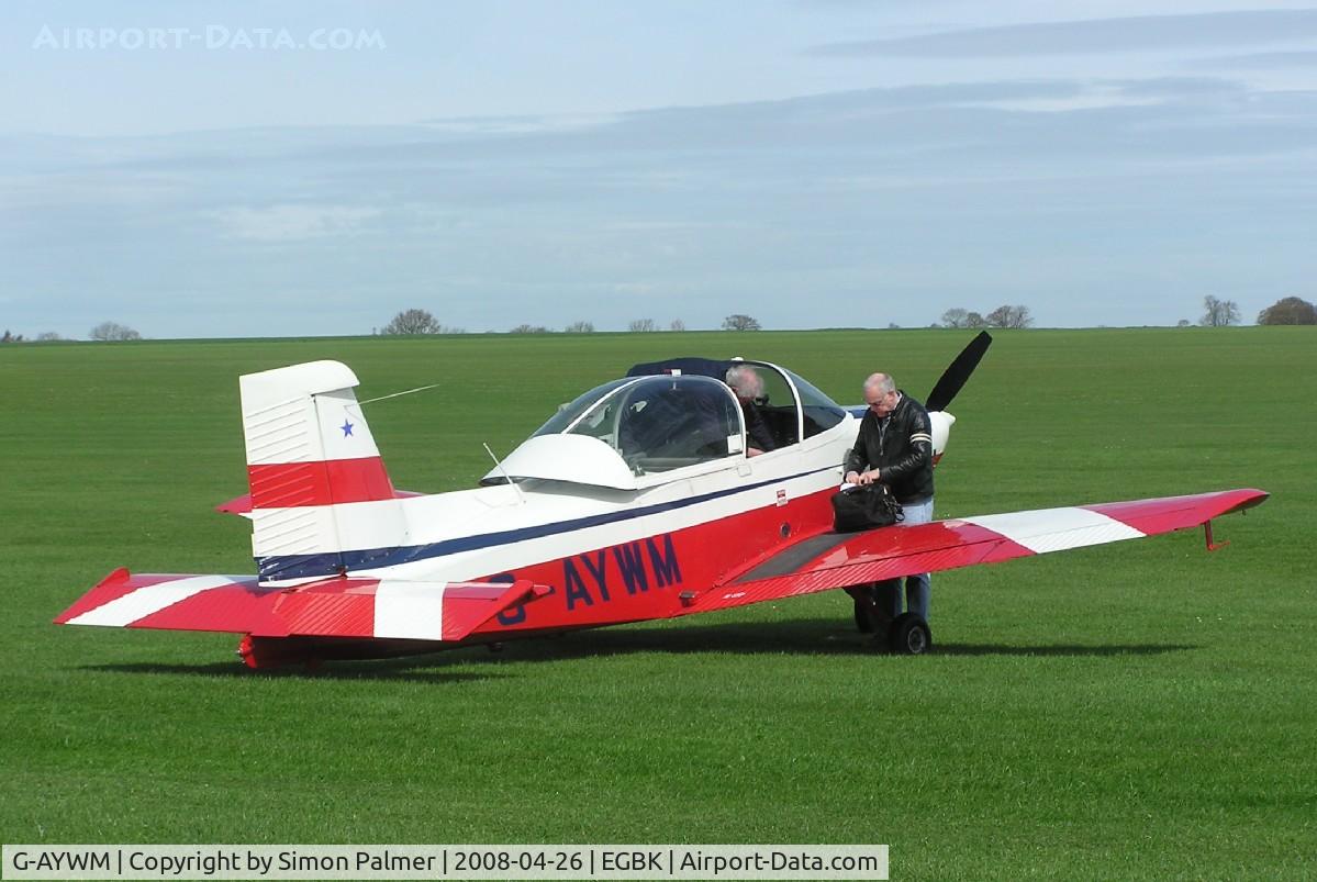 G-AYWM, 1971 AESL Glos-Airtourer Super 150/T6 C/N A534, Airtourer visiting Sywell
