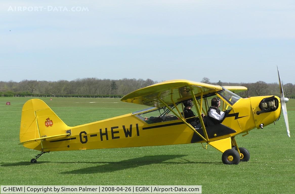 G-HEWI, 1944 Piper L-4J Grasshopper (J3C-65D) C/N 12566, Piper Cub visiting Sywell