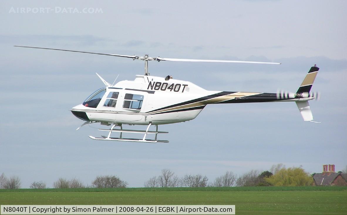 N8040T, 1982 Bell 206B JetRanger III C/N 3615, Jet Ranger visiting Sywell