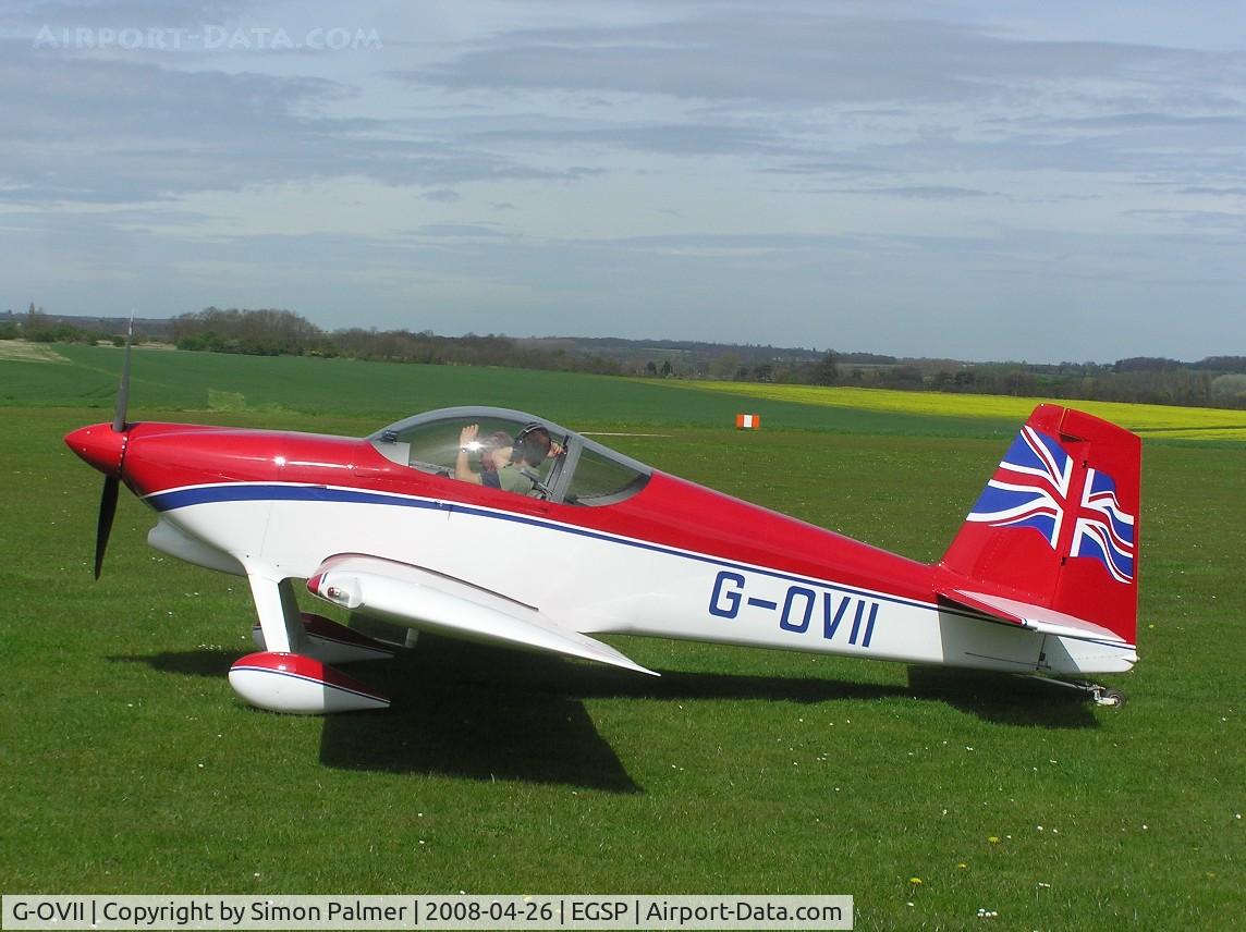 G-OVII, 2007 Vans RV-7 C/N PFA 323-14100, Vans RV-7 visiting Sibson