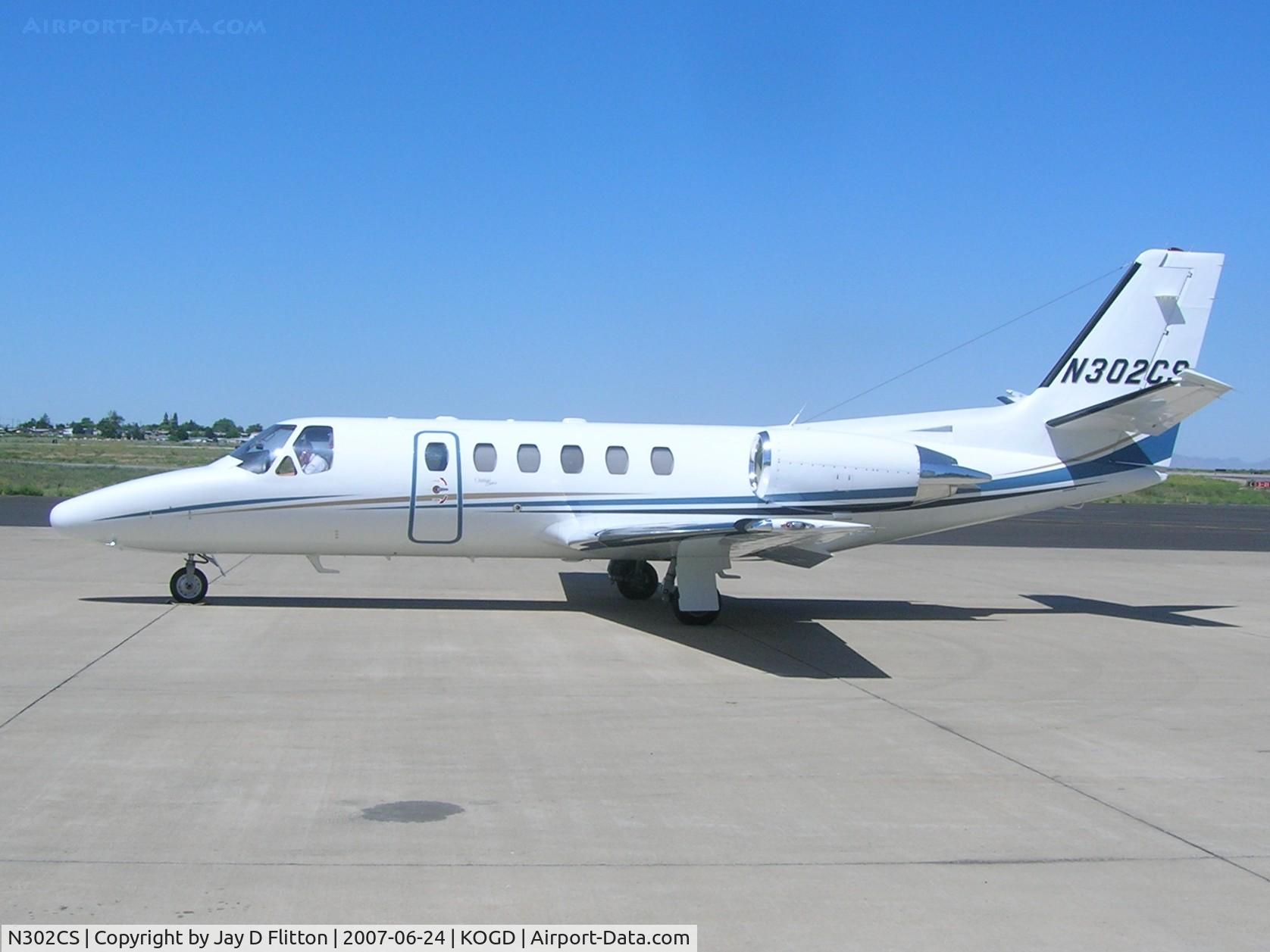 N302CS, 1997 Cessna 550 Citation Bravo C/N 550-0820, Just arrived at Ogden.