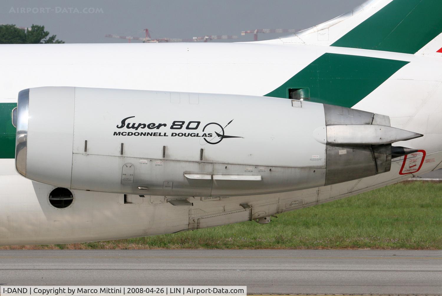 I-DAND, 1991 McDonnell Douglas MD-82 (DC-9-82) C/N 53061, ALITALIA MD-82 engine in old color