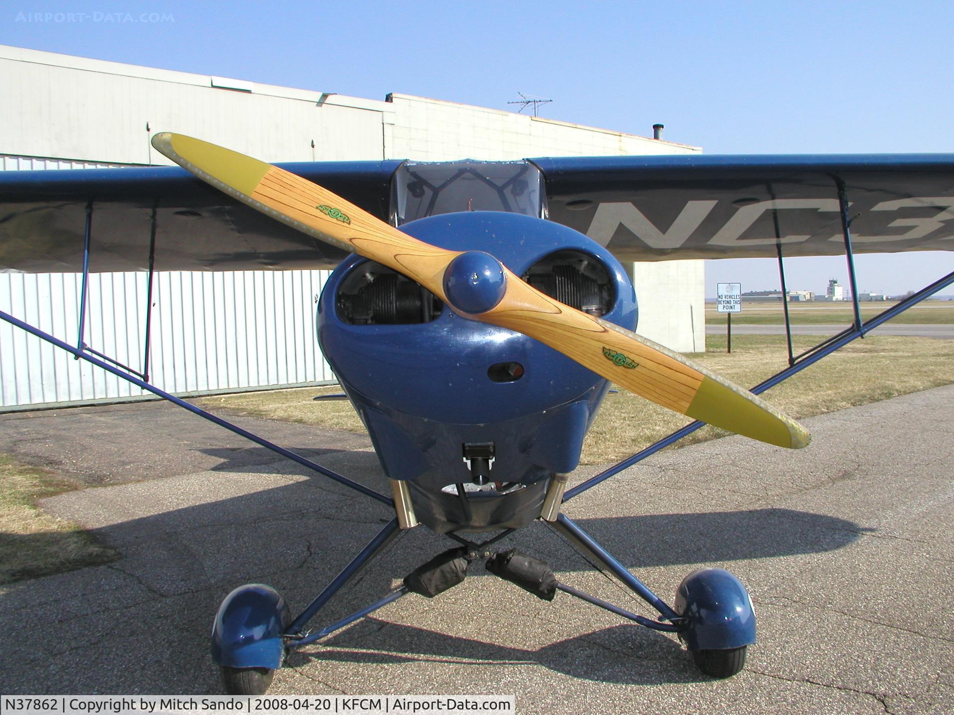 N37862, 1941 Porterfield CP-65 C/N 1009, Parked outside the hangar.