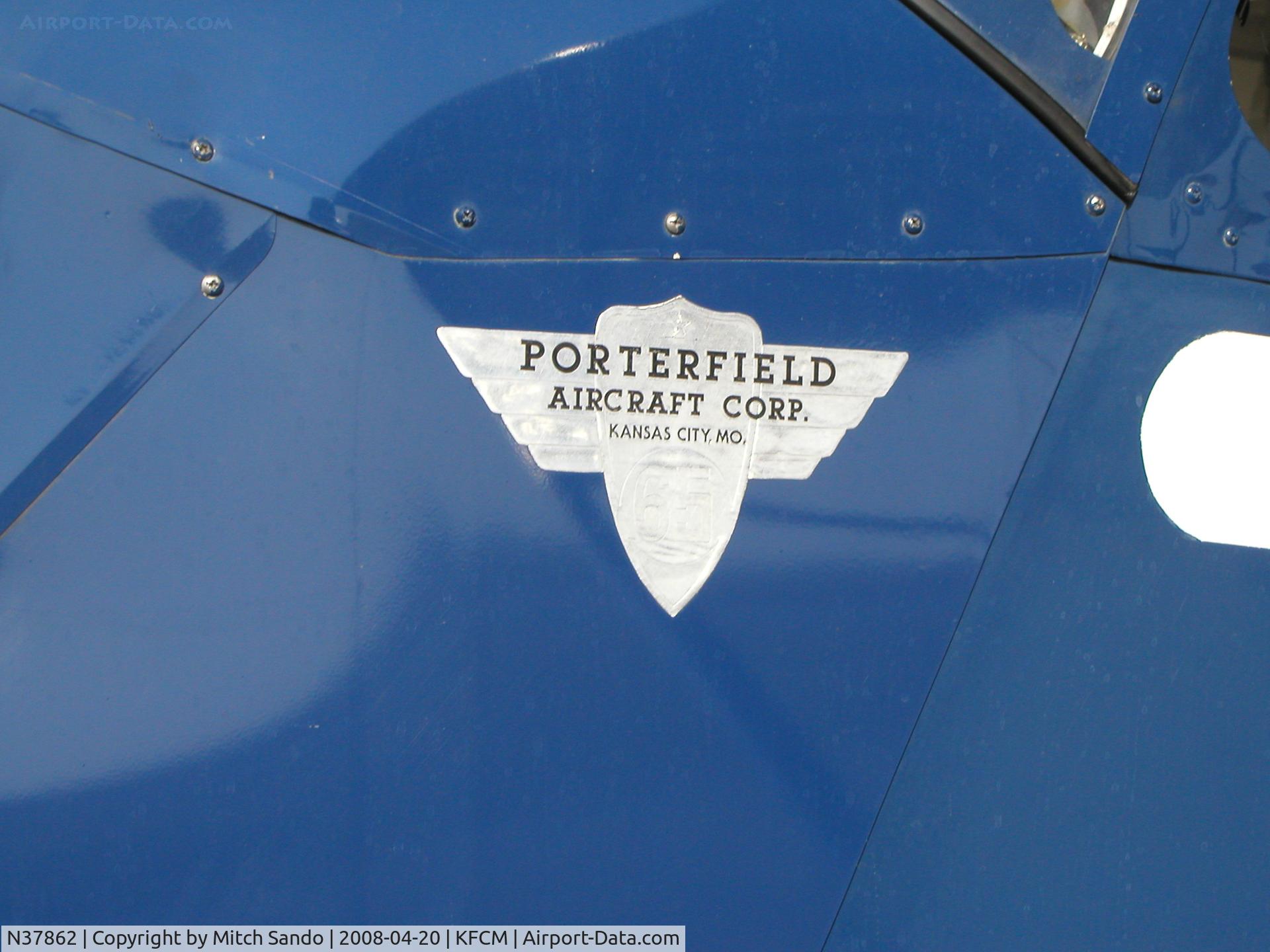 N37862, 1941 Porterfield CP-65 C/N 1009, Parked outside the hangar.