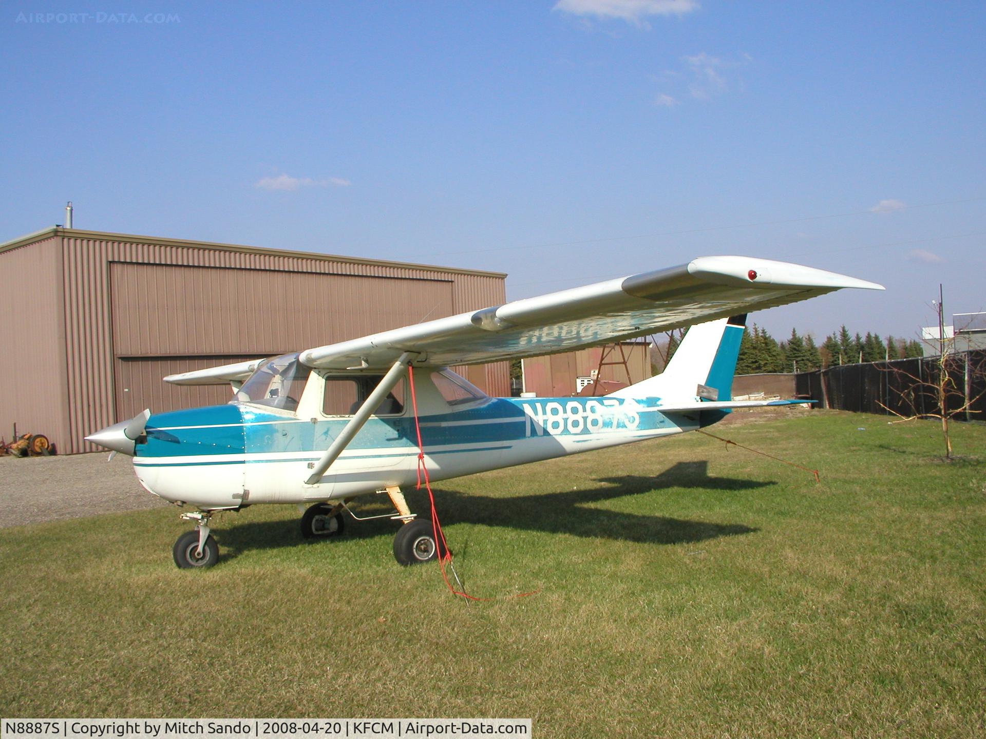 N8887S, 1965 Cessna 150F C/N 15062187, Parked at Flying Cloud.