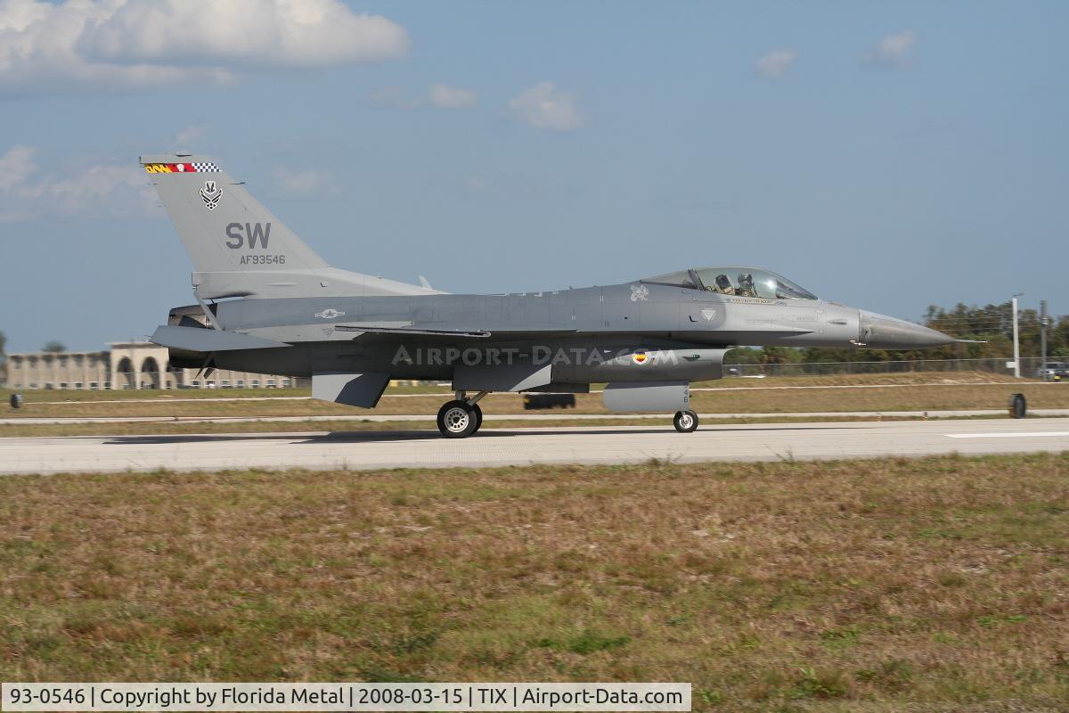 93-0546, 1993 Lockheed F-16C Fighting Falcon C/N CC-181, F-16C