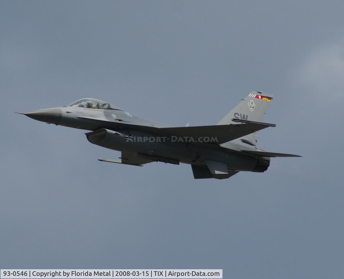 93-0546, 1993 Lockheed F-16C Fighting Falcon C/N CC-181, F-16C