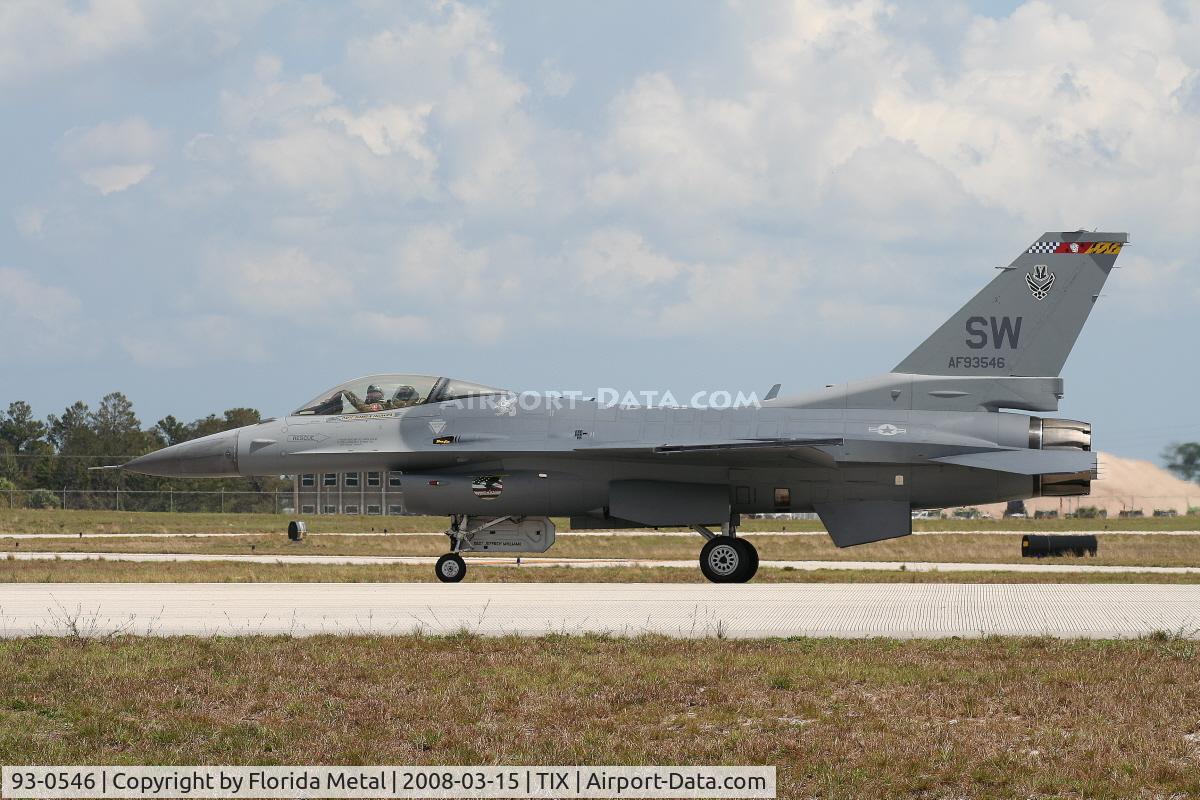 93-0546, 1993 Lockheed F-16C Fighting Falcon C/N CC-181, F-16C