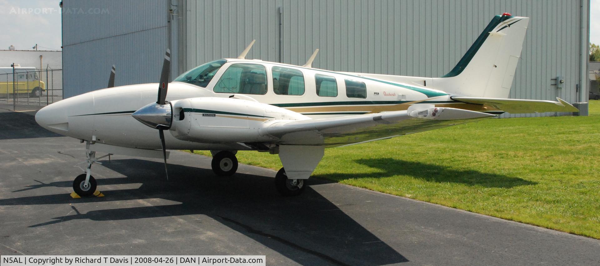 N5AL, 1973 Beech 58 Baron C/N TH-356, 1973 Beech 58 in Danville Va.