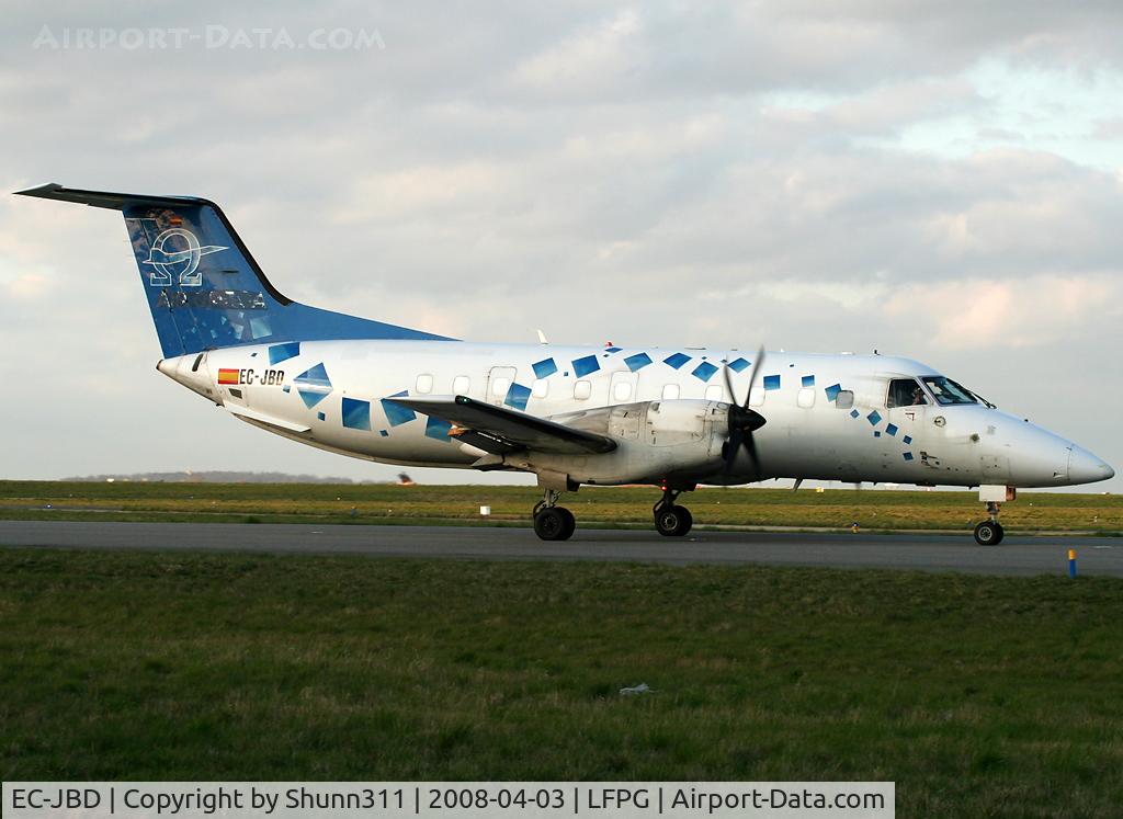 EC-JBD, 1986 Embraer EMB-120ER Brasilia C/N 120012, Ex. Omega Air operated by Swiftair