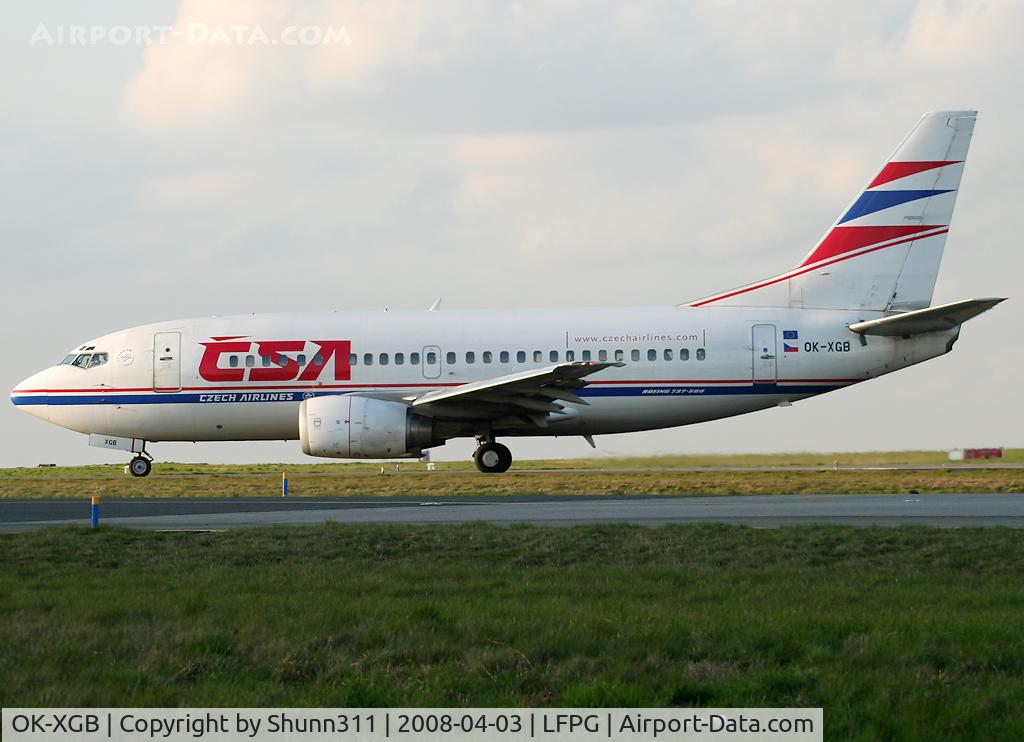 OK-XGB, 1992 Boeing 737-55S C/N 26540, Passing through my camera