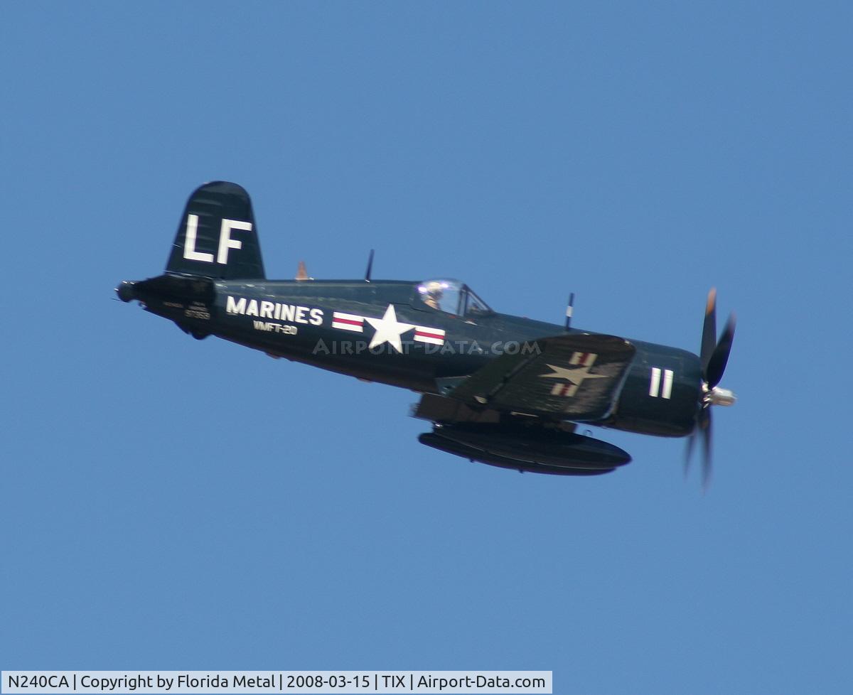 N240CA, 1945 Vought F4U-4 Corsair C/N 9513, F4U