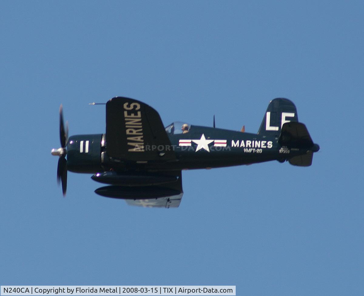 N240CA, 1945 Vought F4U-4 Corsair C/N 9513, F4U