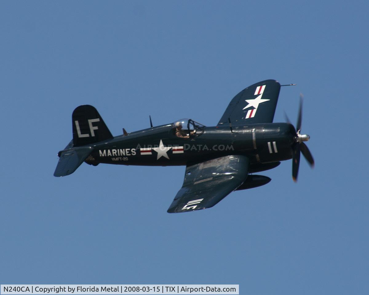 N240CA, 1945 Vought F4U-4 Corsair C/N 9513, F4U