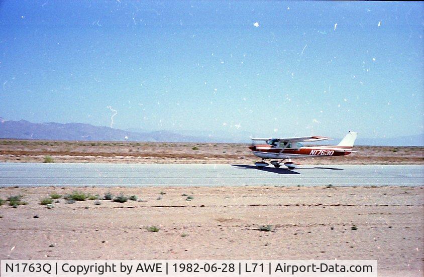 N1763Q, 1971 Cessna 150L C/N 15073063, My first solo flight; a touch-and-go at California City