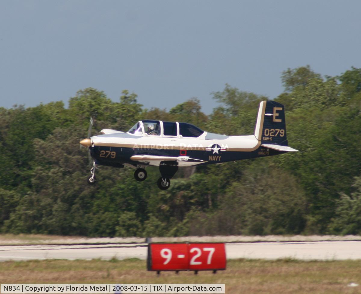 N834, 1952 Beech (CCF) T-34A Mentor (A45) C/N G-62, T-34 Mentor