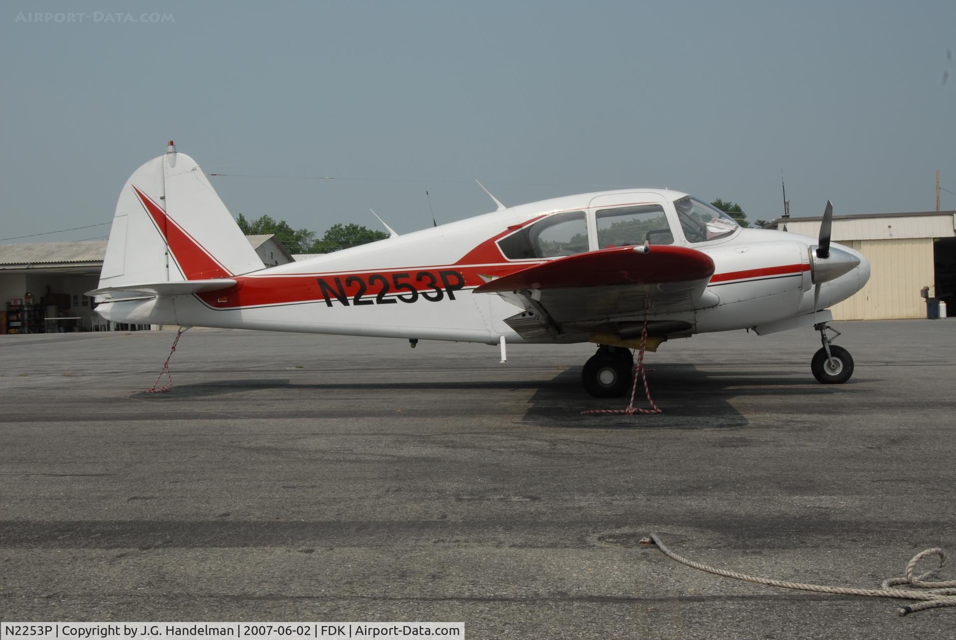 N2253P, 1957 Piper PA-23 C/N 23-863, Apache at AOPA fly in at Frederick MD
