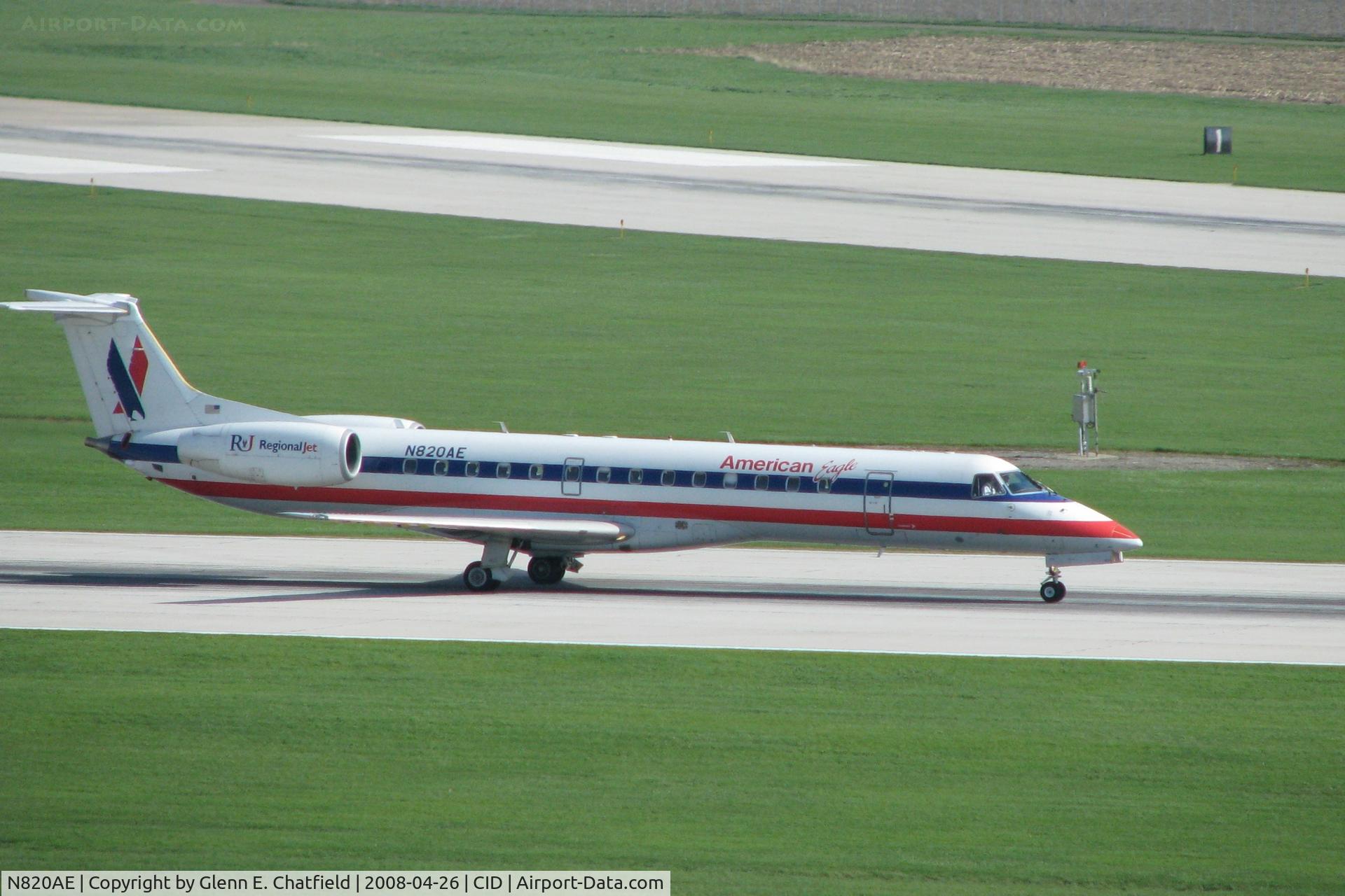 N820AE, 2002 Embraer ERJ-140LR (EMB-135KL) C/N 145576, Take-off roll on Runway 27