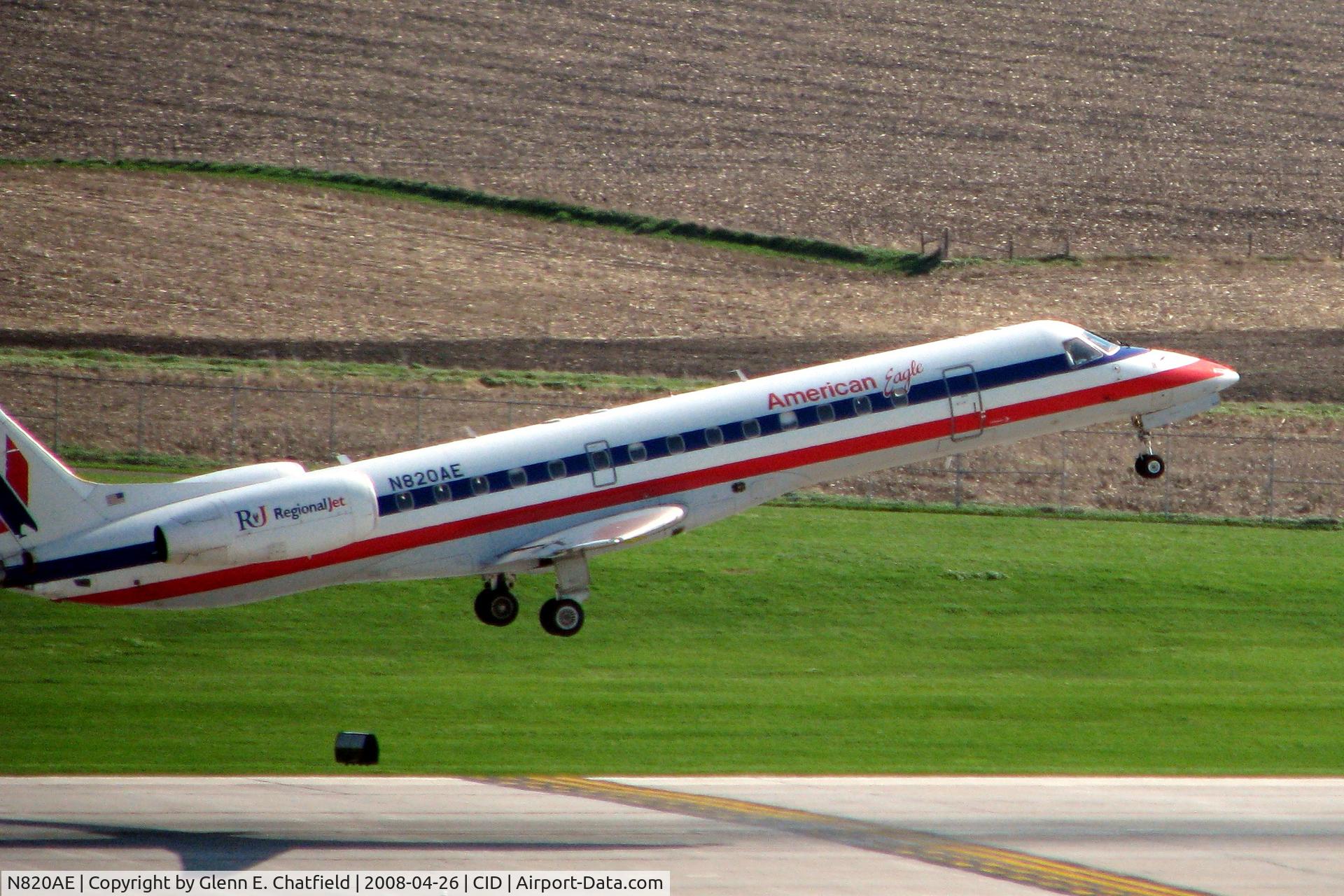 N820AE, 2002 Embraer ERJ-140LR (EMB-135KL) C/N 145576, Take-off Runway 27