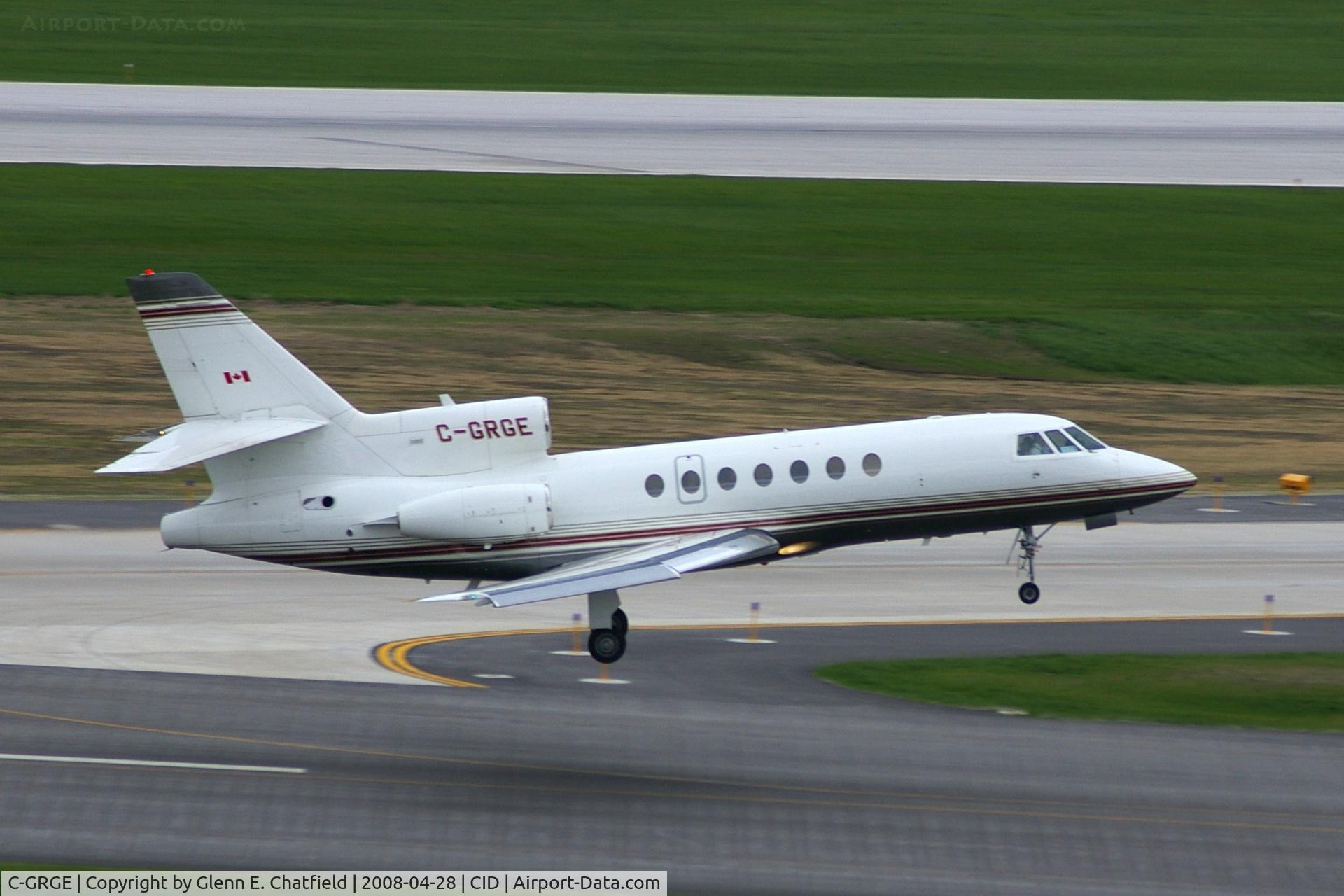C-GRGE, 1981 Dassault Falcon 50 C/N 29, Departing runway 31