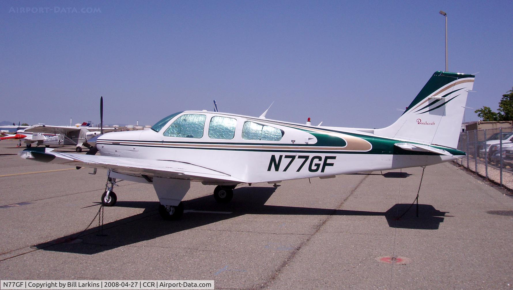 N77GF, 1986 Beech F33A Bonanza C/N CE-1101, In for BPPP
