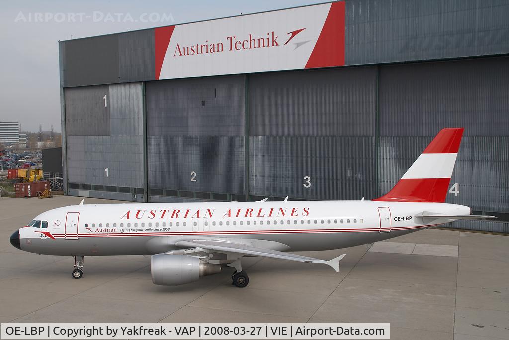 OE-LBP, 1998 Airbus A320-214 C/N 797, Austrian Airlines Airbus 320 in retro colors