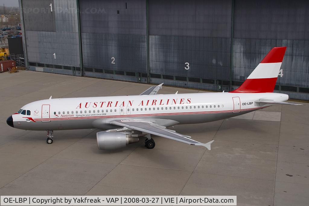OE-LBP, 1998 Airbus A320-214 C/N 797, Austrian Airlines Airbus 320 in retro colors