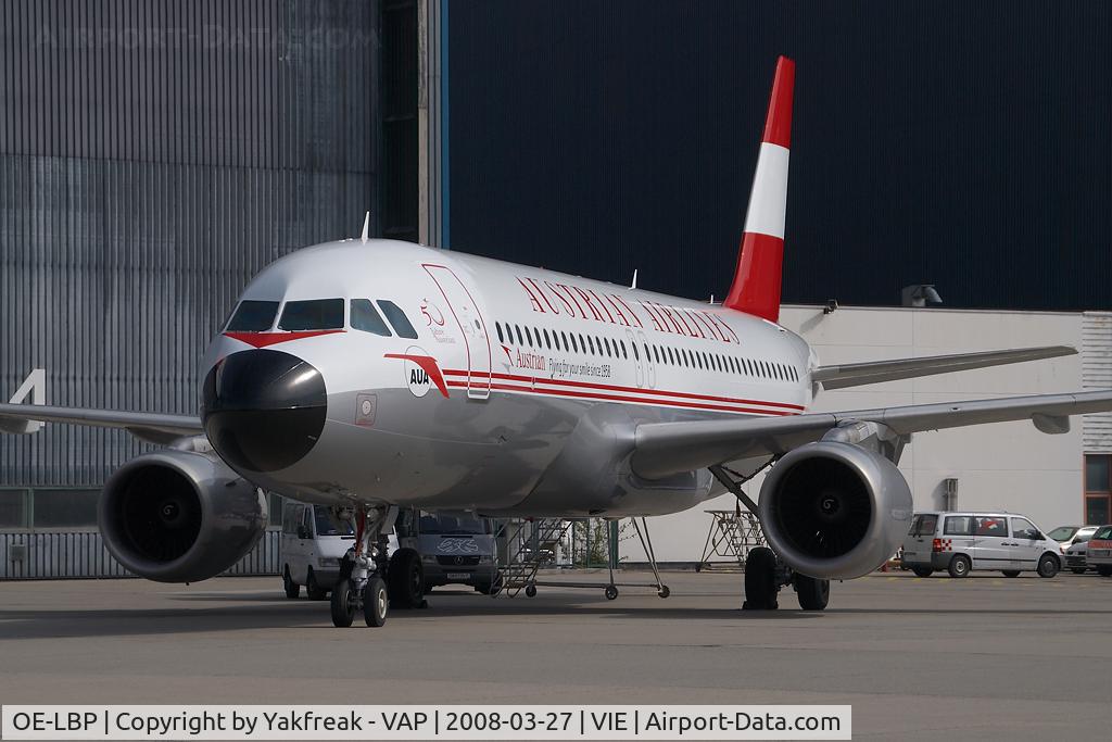 OE-LBP, 1998 Airbus A320-214 C/N 797, Austrian Airlines Airbus 320 in retro colors