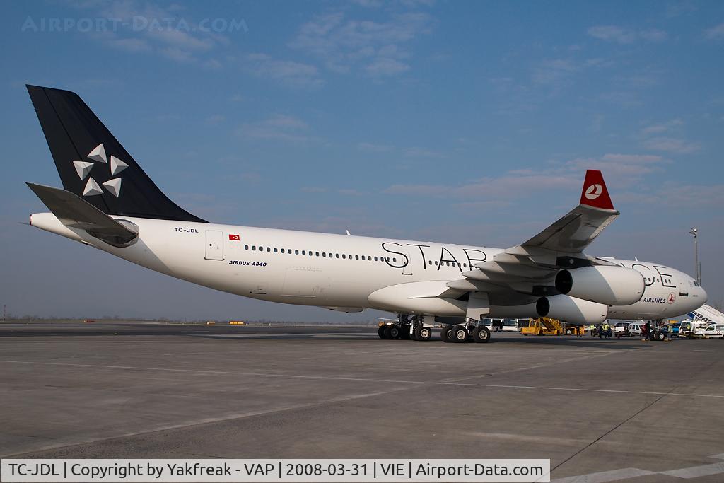 TC-JDL, 1994 Airbus A340-311 C/N 057, Turkish Airlines Airbus 340-300 in Star Alliance colors