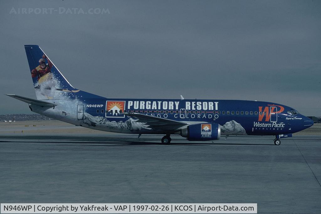 N946WP, 1985 Boeing 737-317 C/N 23173, Western Pacific Boeing 737-300