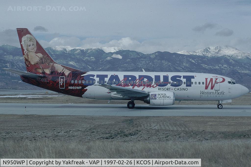 N950WP, 1985 Boeing 737-301 C/N 23229, Western Pacific Boeing 737-300