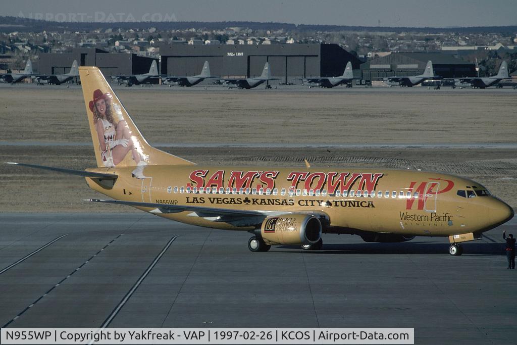 N955WP, 1989 Boeing 737-3Y0 C/N 24463, Western Pacific Boeing 737-300