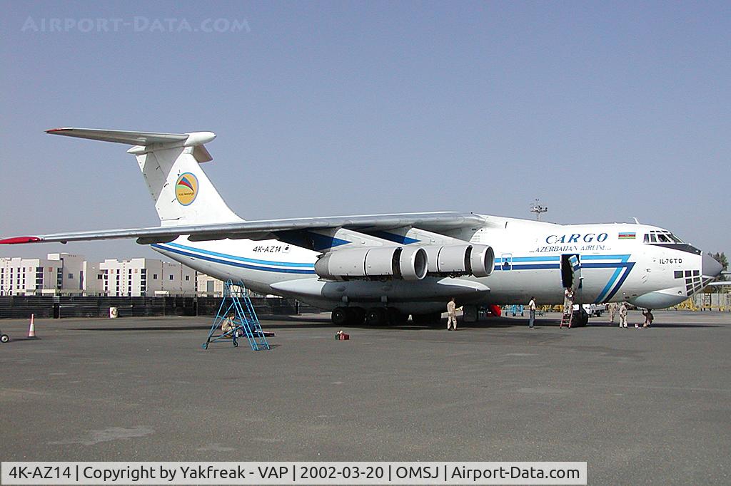 4K-AZ14, 2002 Ilyushin Il-76TD C/N 10232412389, Azerbaijan Airlines Iljuschin 76