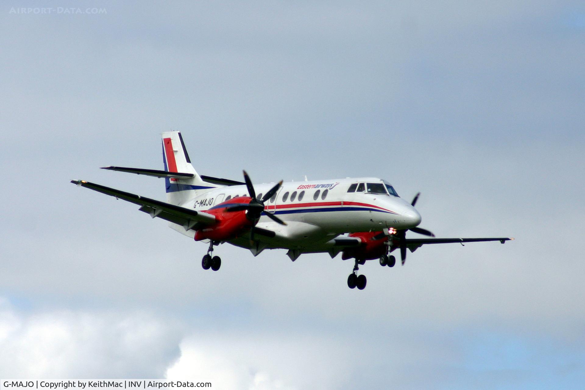 G-MAJO, 1995 British Aerospace Jetstream 41 C/N 41047, On final approach at Inverness, 2006