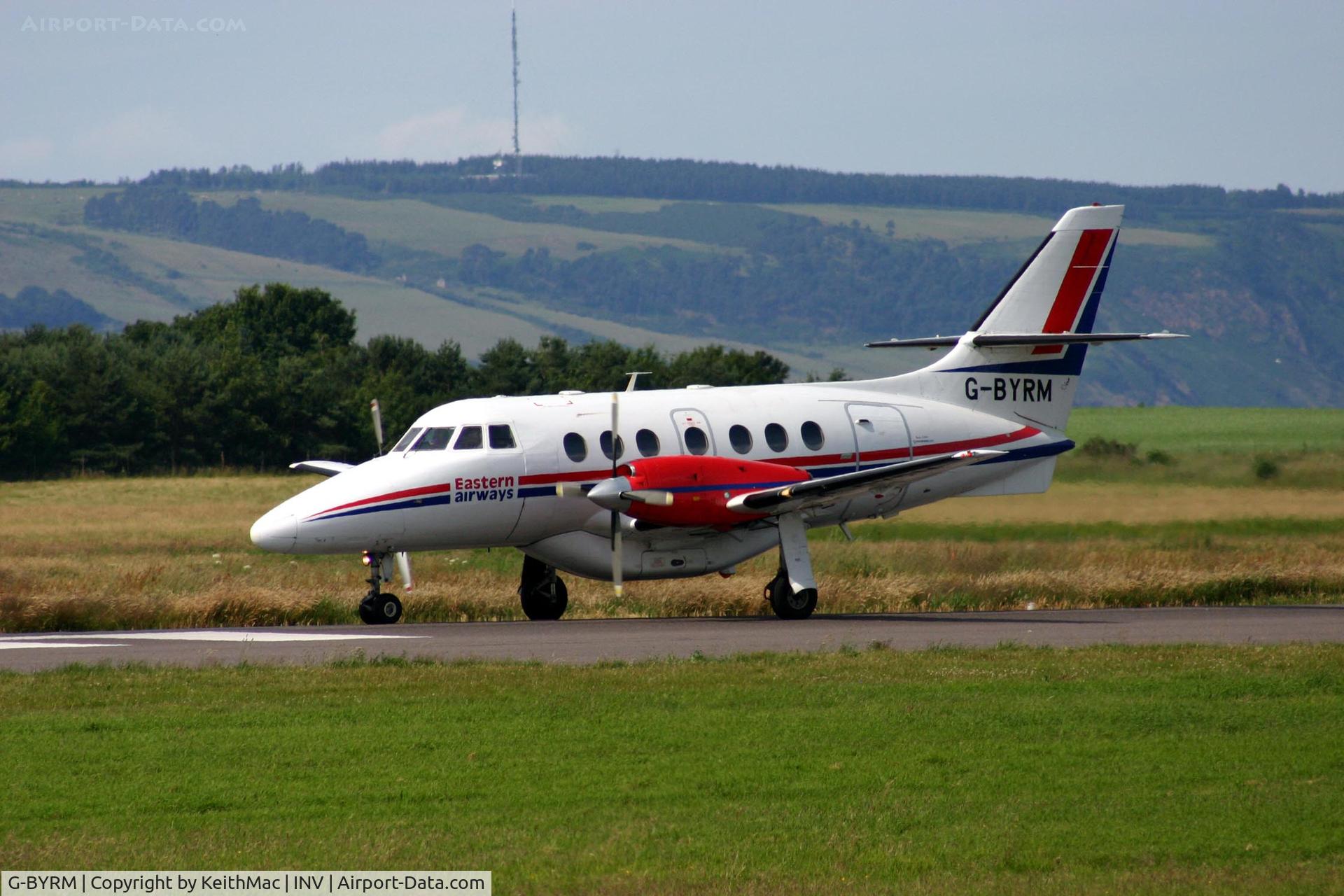 G-BYRM, 1989 British Aerospace BAe-3201 Jetstream 32 C/N 847, G-BYRM just landed at Inverness, 2006.