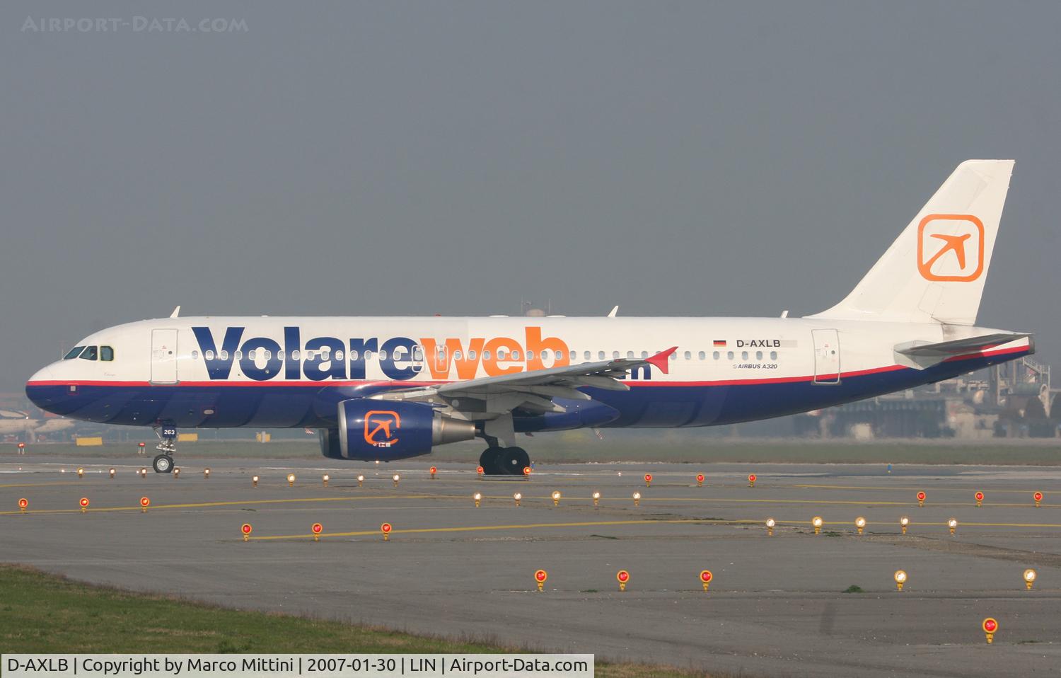 D-AXLB, 2002 Airbus A320-214 C/N 1860, Departing from Milano Linate