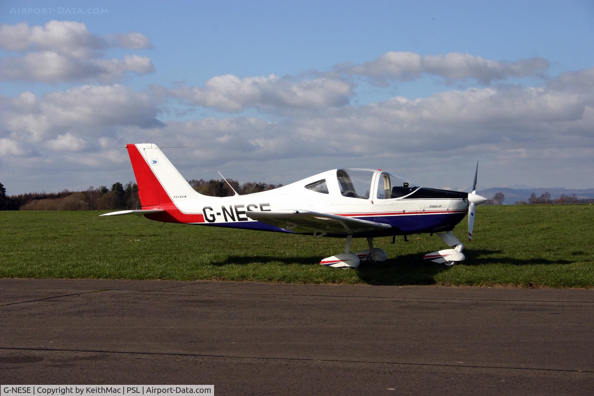 G-NESE, 2006 Tecnam P-2002JF Sierra C/N 039, Parked at Scone, Scotland 2007.