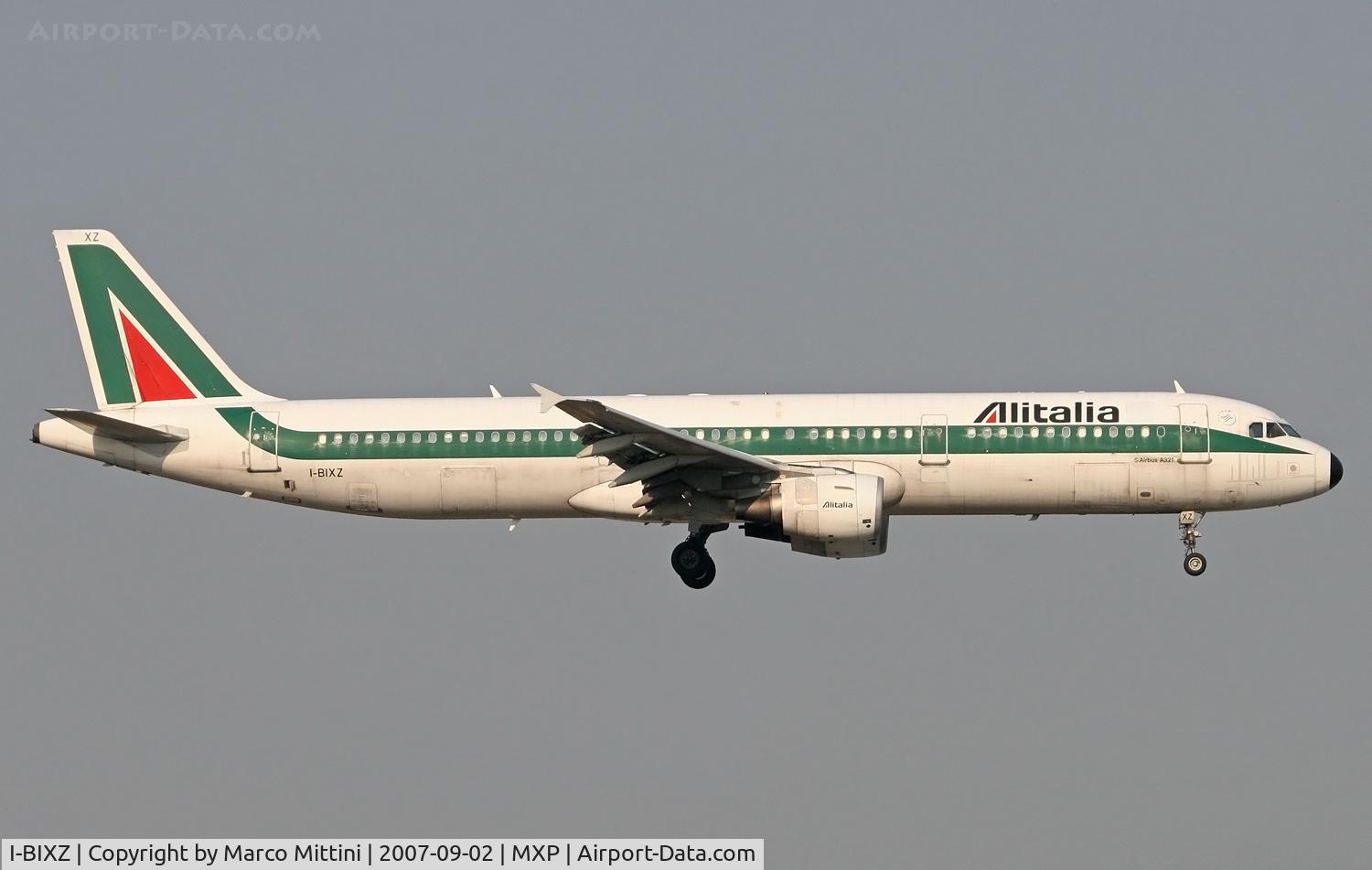 I-BIXZ, 1998 Airbus A321-112 C/N 848, Landing at Milano Malpensa