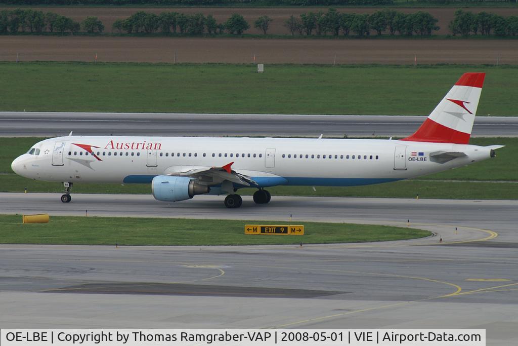OE-LBE, 1998 Airbus A321-211 C/N 935, Austrian Airlines Airbus A321