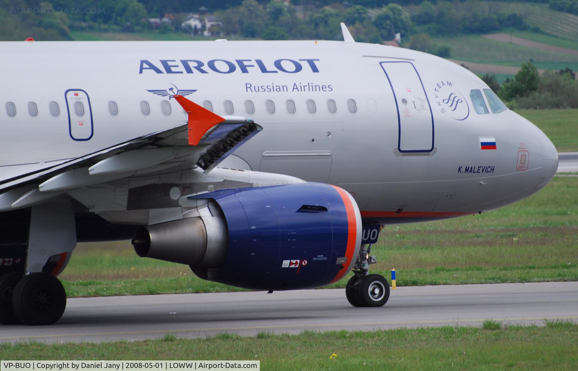 VP-BUO, 2007 Airbus A319-111 C/N 3336, Aeroflot